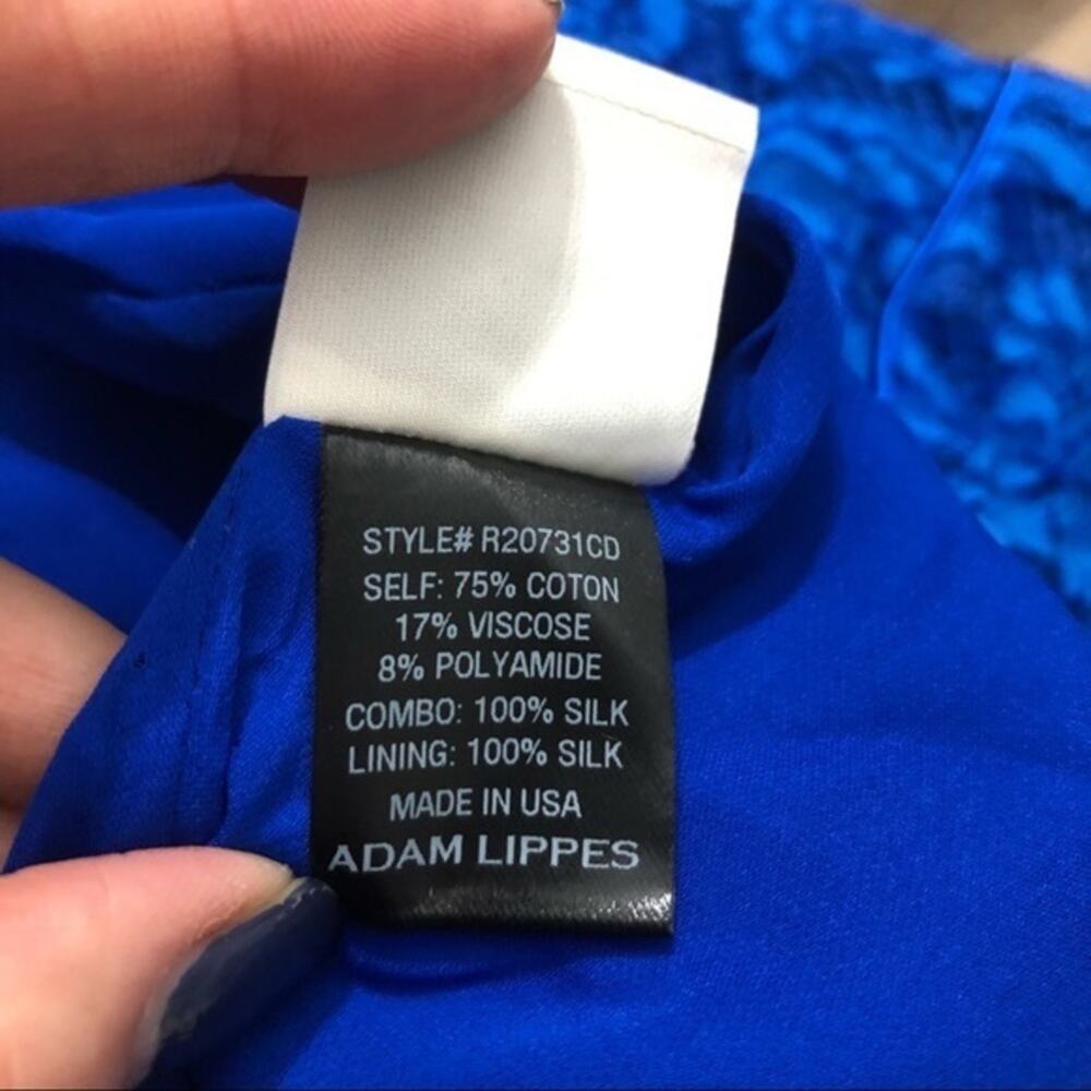 Adam Lippes Corded Lace Flare Dress Cobalt 8 NWT - Picture 12 of 14